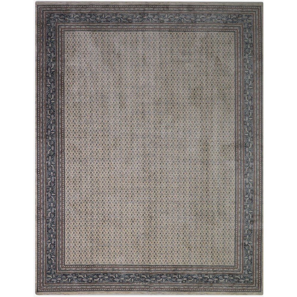 Heritage Sera End Traditional Distressed Vintage Rug in Cream